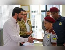 Alunos de escolas cívico-militares visitam Rafael Cita e Édina Kümmel