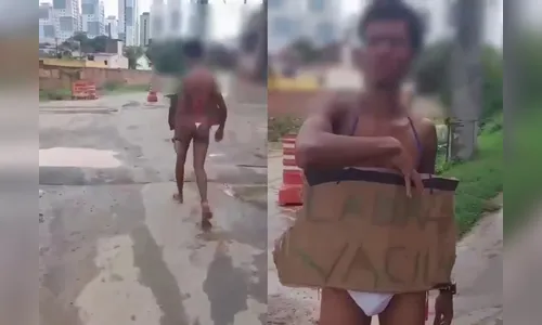 Ladrão é obrigado a vestir calcinha após ser pego assaltando motorista