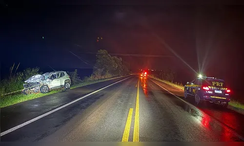 Colisão entre Jeep e caminhão deixa um morto na BR-373 no Paraná