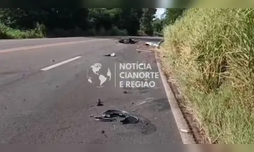 Vídeo mostra local de acidente que matou apucaranense neste sábado; veja