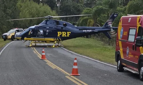 Aeromédico foi ao local