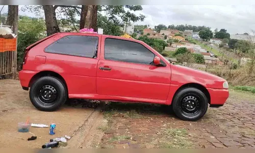 PM recupera carro furtado poucas horas após o crime em Ivaiporã