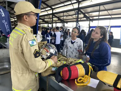 Alunos pouderam conhecer diversas profissões