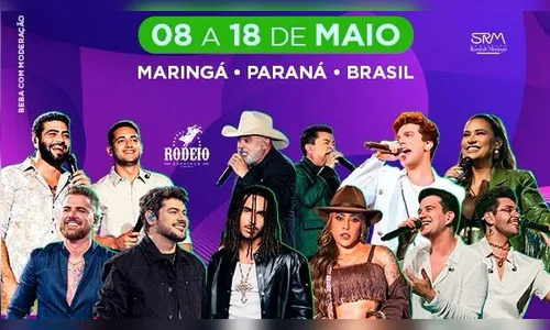 Expoingá começa nesta quinta-feira; veja a programação de shows