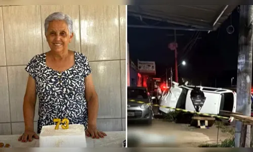 Idosa morre atropelada na porta de casa um dia após completar 73 anos