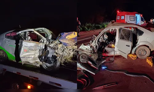 Carro da Saúde está envolvido em grave acidente que matou quatro no PR