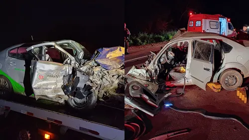 Carro da Saúde está envolvido em grave acidente que matou quatro no PR