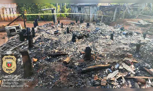 Incêndio destrói casa e mata idoso e cachorros no interior do Paraná