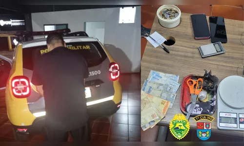 PM prende suspeitos de tráfico no Jardim Caraveli em Arapongas