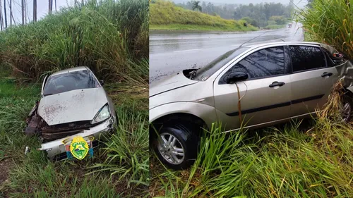 Condutor fica ferido após perder controle de veículo na PR-444