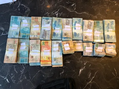 Dinheiro apreendido durante operação