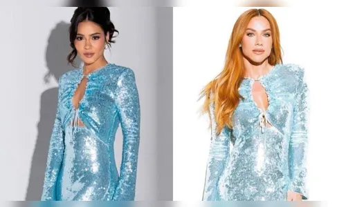Famosas vão com vestidos iguais na festa da Globo e viram meme