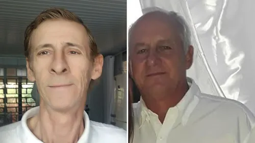 Jacir Salvador (à esq.) atirou em João Irineu Chimanski (à dir.) e depois foi alvejado por um PM à paisana