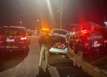 Maconha foi apreendida pela PRF