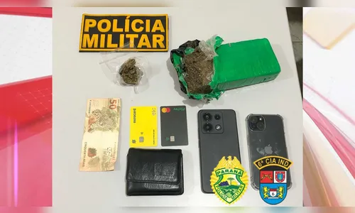 PM apreende quase meio quilo de maconha com motociclista em Ivaiporã