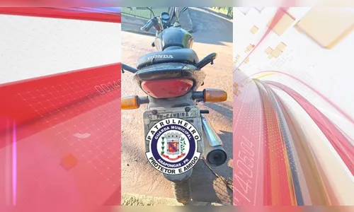 Motocicleta furtada em Cambira é recuperada abandonada em Arapongas