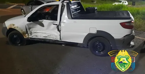 Motorista da Fiat Strada ficou ferido