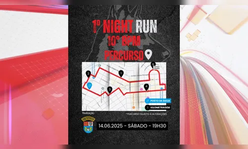 Night Run do 10º BPM terá percurso de 5 km no centro de Apucarana