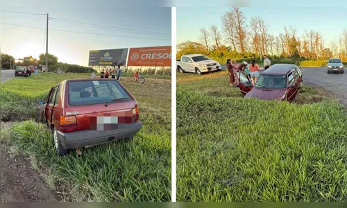 Acidente na PR-466 em Jardim Alegre deixa três pessoas feridas