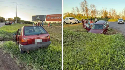 O acidente foi no final da tarde de domingo