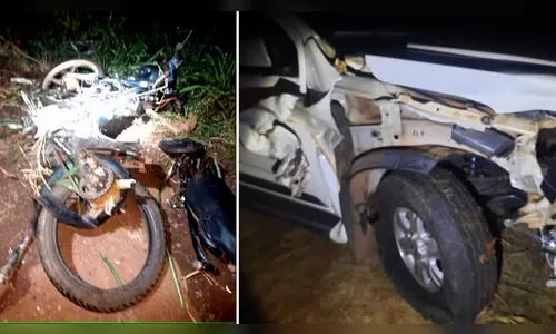 Motociclista morre após ser atingido por caminhonete na PR-585
