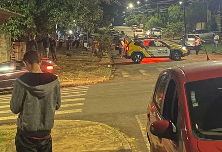 O animal foi levado ao destacamento da PM de Mauá da Serra, com auxílio do tutor, e colocado em local seguro para evitar maus-tratos.