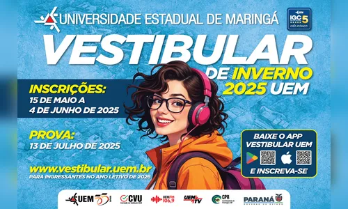 Inscrições para o Vestibular de Inverno da UEM começam nesta quinta