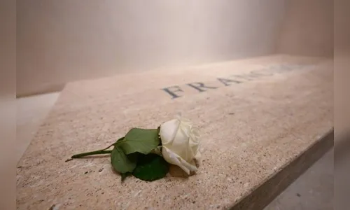 O que significa a rosa branca sobre o túmulo do papa Francisco?