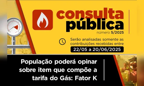 Agepar abre consulta pública para opinar sobre a tarifa de gás