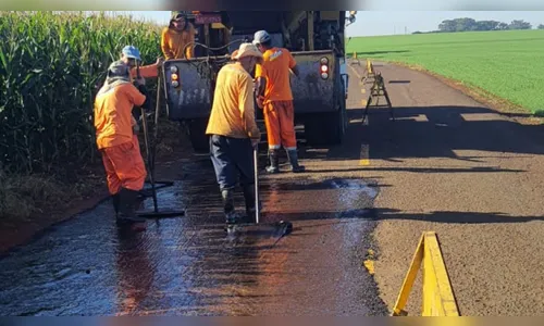Codar promove serviços de manutenção na Estrada do Bule em Arapongas