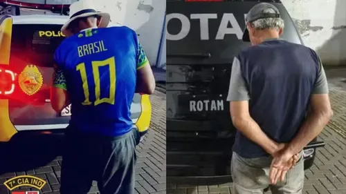 Pai soube da prisão do filho e foi ao local e também foi preso