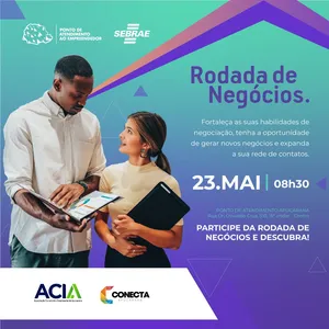 Rodada gratuita de negócios será realizada em maio na Acia