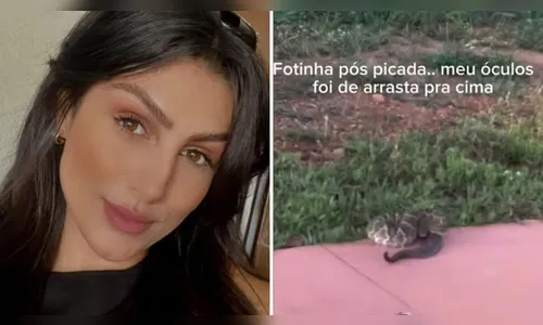 Corretora de imóveis é picada por cobra ao gravar vídeo em condomínio