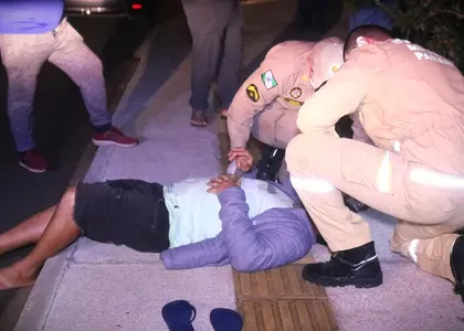 Socorristas atenderam homem em Ponta Grossa
