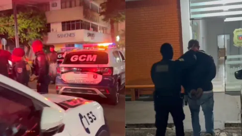 Suspeito tentou fugir, mas foi contido por testemunhas e preso
