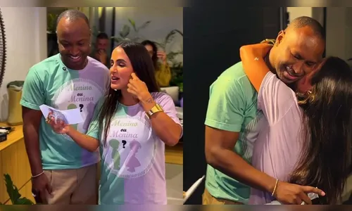 Carol Peixinho e Thiaguinho anunciam o sexo e o nome do bebê