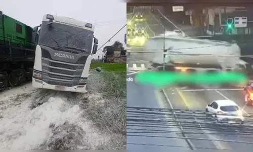 Trem atinge carro no Paraná e mata uma pessoa; veja o vídeo