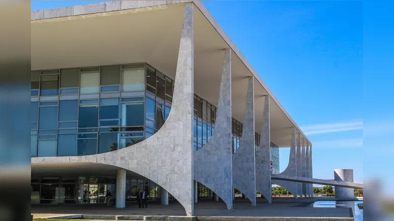 Fachada do Palácio do Planalto em Brasília.