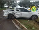 Motorista de Frontier fica ferido após acidente com caminhão em Cruzmaltina