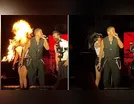 Bailarina é atingida por fogo durante apresentação; assista ao vídeo