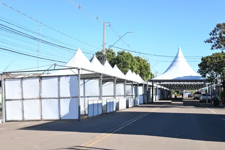 A montagem da festa já está a todo vapor