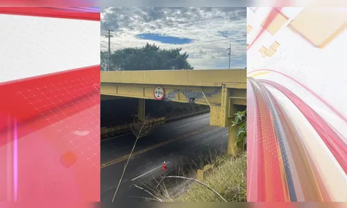 Viaduto sobre a Rua Guarantinga em Arapongas é interditado pelo DER/PR
