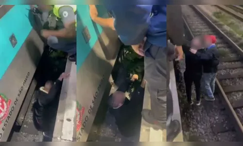 Homem passa mal e cai em vão entre trem e plataforma de SP