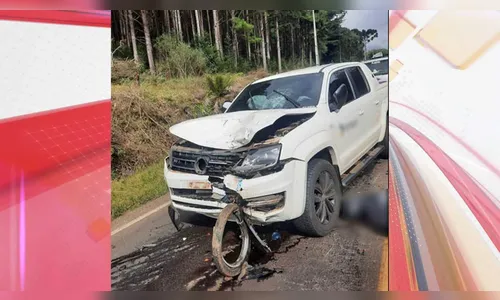 Motociclista morre em colisão frontal com caminhonete na PR-449