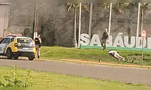 PM apoia atendimento a homem em surto psicótico em Sabáudia