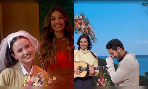 Larissa Manoela e André Luiz se emocionam em renovação de votos