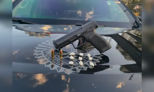 Rotam apreende pistola e porções de cocaína de ciclista em Arapongas