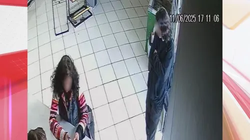 Câmera de segurança flagrou furto