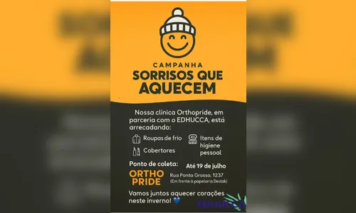 Campanha arrecada doações para enfrentar o frio em Apucarana