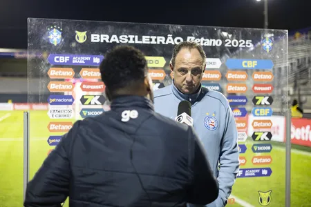 Ceni concede entrevista após partida: prestigiado em Salvador